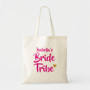 Persoonlijke Bruid Stam Gouden Hart Tote Bag