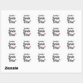 Persoonlijke Bruid Stam Rode Datum Hart Ronde Sticker (Vel)