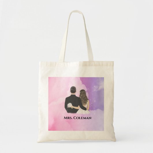 Persoonlijke Bruid Tote Bag (Voorkant)
