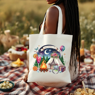 Persoonlijke Bruid van het Rustieke Kamp Tote Bag