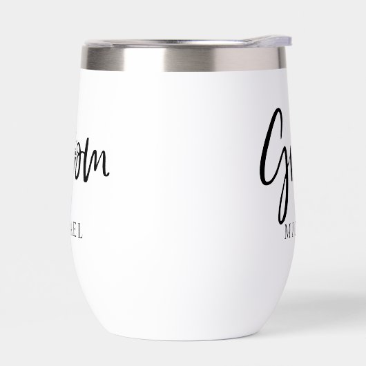 persoonlijke bruidegom en bruid waterfles (Links)