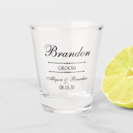 Persoonlijke Bruidegom Geschenken Shot Glas
