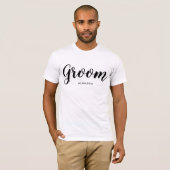 Persoonlijke Bruidegom T-shirt (Voorkant volledig)