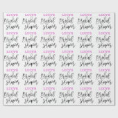 Persoonlijke bruidsdouche  cadeaupapier (Vlak)