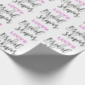 Persoonlijke bruidsdouche  cadeaupapier (Hoek)