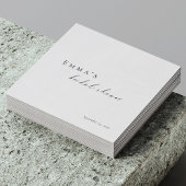 Persoonlijke Bruidsfeest Servetten | Minimalistisc