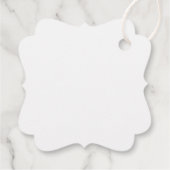 Persoonlijke Bruidsfeest Witte Rozen Bedankjes Labels (Achterkant)