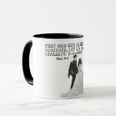 Persoonlijke bruidsherinnering met Bijbeltekst Mok (Voorkant links)