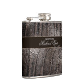 Persoonlijke Bruidsjonker Bruin Leren Flacon (Rechts)