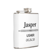 Persoonlijke Bruidsjonker Cadeau Heupfles (Rechts)