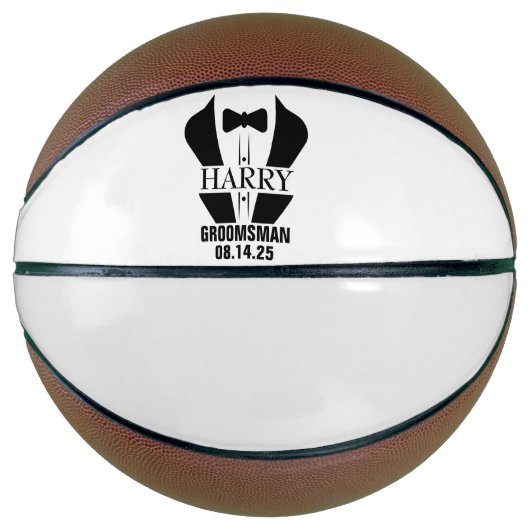 Persoonlijke Bruidsjonker Cadeaus Basketbal (Voorkant)