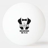 Persoonlijke bruidsjonker cadeaus pingpongbal (Voorkant)
