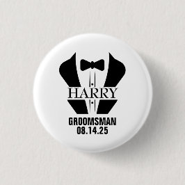 Persoonlijke Bruidsjonker Cadeaus Ronde Button 3,2 Cm