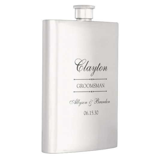 Persoonlijke bruidsjonker geschenken flacon (Rechts)