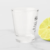 Persoonlijke bruidsjonker geschenken shot glas (Links)