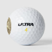 Persoonlijke Bruidsjonker met Gouden Monogram Golfballen (Logo)