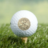 Persoonlijke Bruidsjonker met Gouden Monogram Golfballen (Insitu Shirt)