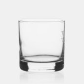 Persoonlijke bruidsjonker monogram & naam whisky glas (Rechts)
