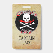 Persoonlijke Bruidsjonkers Badge (Achterkant)