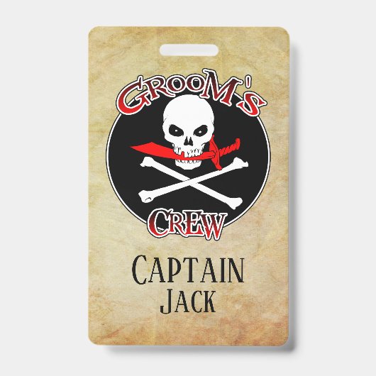 Persoonlijke Bruidsjonkers Badge (Voorzijde)