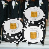 Persoonlijke bruidsjonkers / Bierglas bruiloftsges Poker Chips