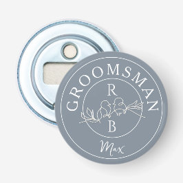 Persoonlijke Bruidsjonkers Button Flesopener
