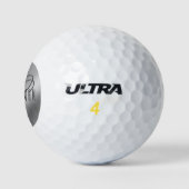 Persoonlijke Bruidsjonkers Geborsteld Zilver Golfballen (Logo)