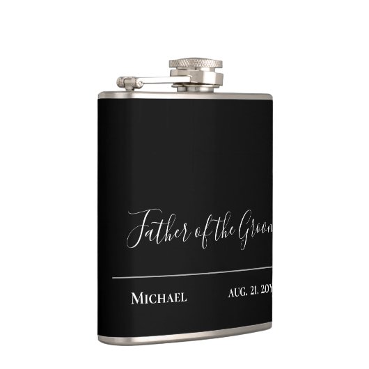 Persoonlijke bruidsjonkers vader bruid bruidegom b heupfles (Rechts)