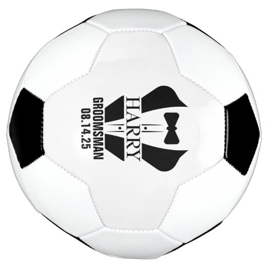 Persoonlijke bruidsjonkerscadeaus voetbal (Gedraaid)