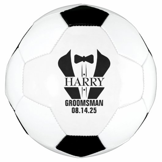 Persoonlijke bruidsjonkersgeschenken voetbal (Voorkant)