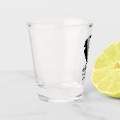 Persoonlijke bruidsjonkerstuxedo shot glas (Links)
