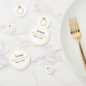 Persoonlijke bruidsjurk bruiloft ring  confetti (Groep)