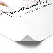 Persoonlijke bruidsmeisje aangepaste naam muurkuns poster (Hoek)