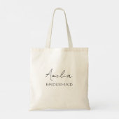 Persoonlijke Bruidsmeisje Boodschappentas Tote Bag (Achterkant)