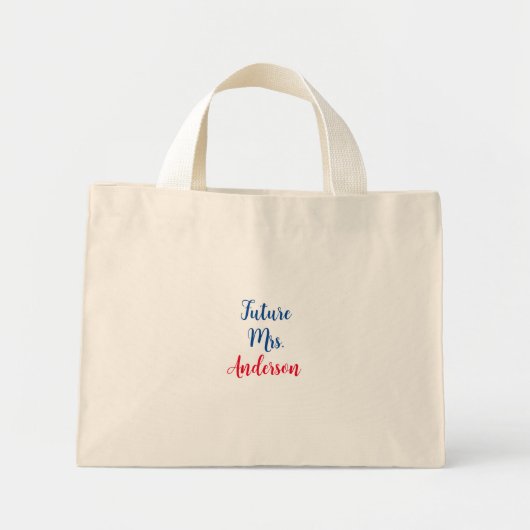 Persoonlijke Bruidsmeisje Boodschappentassen Mini Tote Bag (Voorkant)