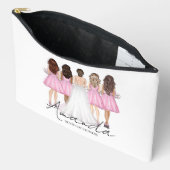 Persoonlijke bruidsmeisje cadeau met eigen naam etui (Open)