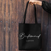 Persoonlijke bruidsmeisje chic minimalistische tro tote bag