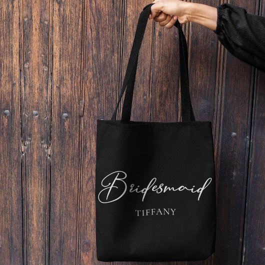 Persoonlijke bruidsmeisje chic minimalistische tro tote bag