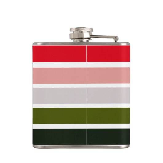 Persoonlijke Bruidsmeisje Hip Flask in Moerasgroen Heupfles (Achterkant)