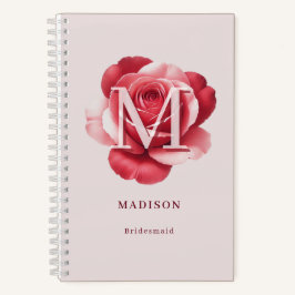 Persoonlijke Bruidsmeisje Roos Elegant Notitieboek