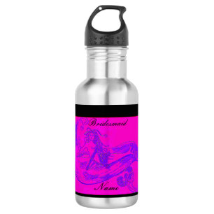 Persoonlijke bruidsmeisje roze zeemeermin waterfles