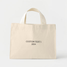 Persoonlijke bruidsmeisje-tas mini tote bag