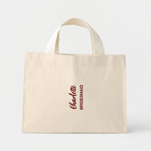 Persoonlijke bruidsmeisje-tas mini tote bag (Voorkant)