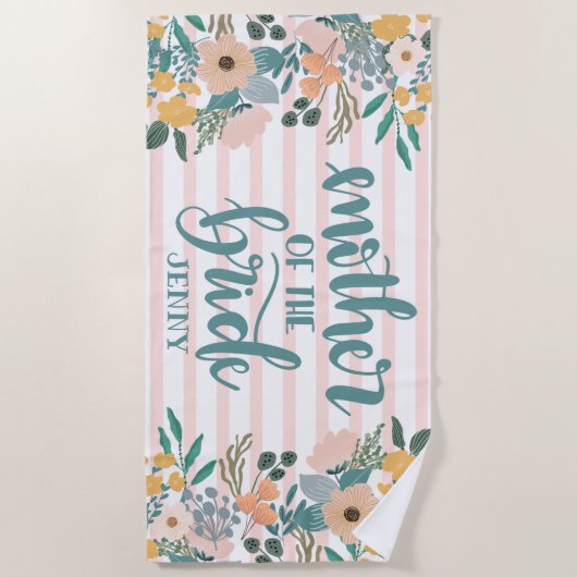 Persoonlijke Bruidsmeisjes van de Moeder van de Br Strandlaken (Voorkant)