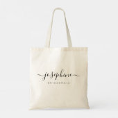 Persoonlijke bruidsmeisjes voorstel naam bruiloft tote bag (Achterkant)