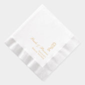 Persoonlijke Bruidsmeisjesfeest Parels & Prosecco Folie Servetten (Rechts)