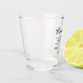 Persoonlijke bruidsmeisjesgift shot glas (Links)