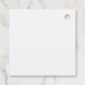 Persoonlijke Bruidsmeisjeshapjes Witte Rozen Bedankjes Labels (Achterkant)