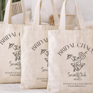 Persoonlijke Bruidsmeisjestas Bruiloftschaos Tote Bag