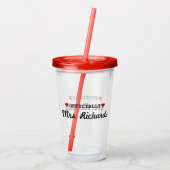 Persoonlijke Bruiloft Acryl Drinkbeker (Achterkant)